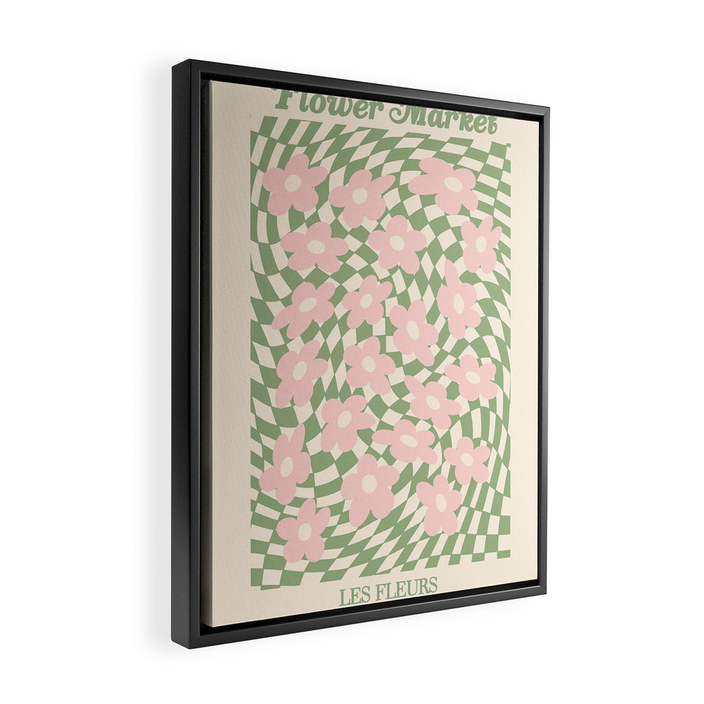 flower market / psychedelic Framed Canvas Print Gallery Image 2