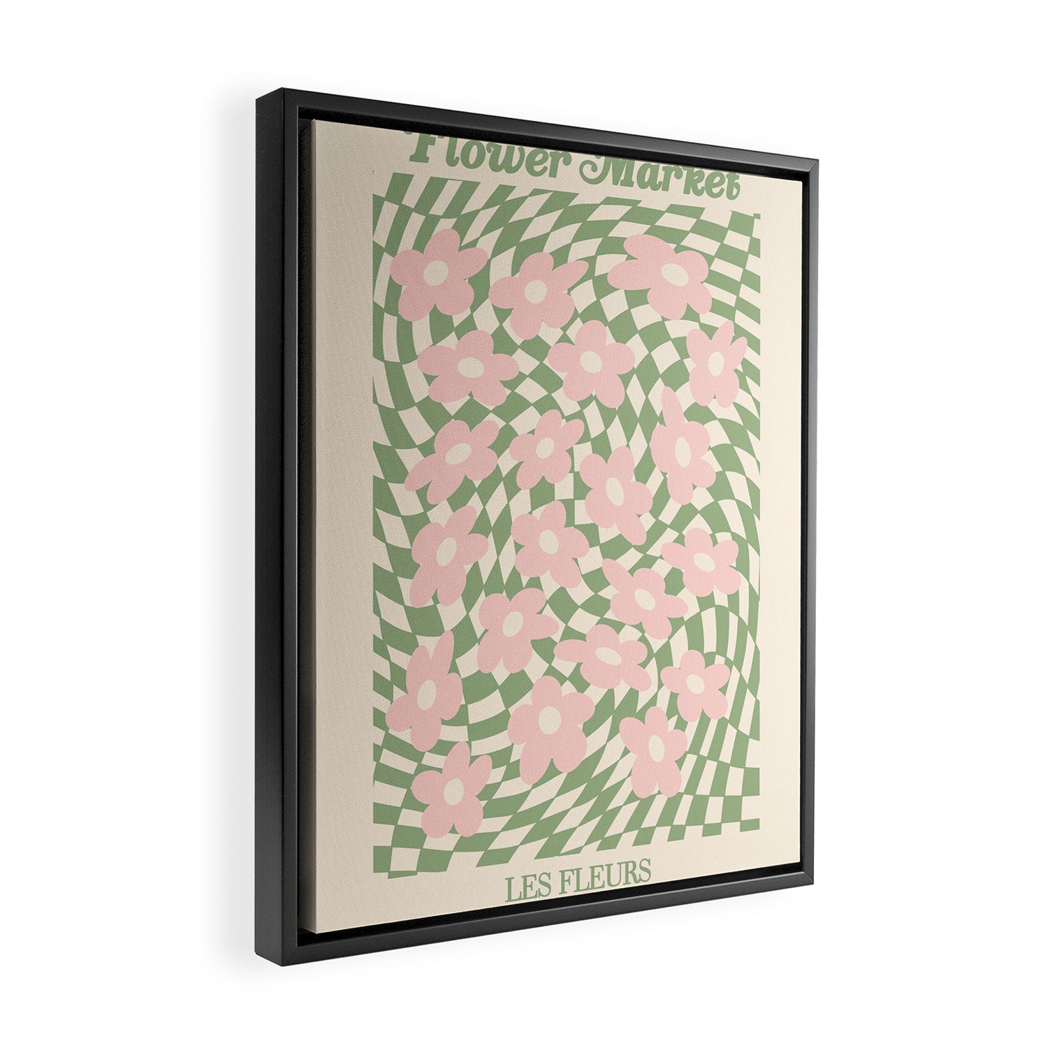 flower market / psychedelic Framed Canvas Print Gallery Image 2