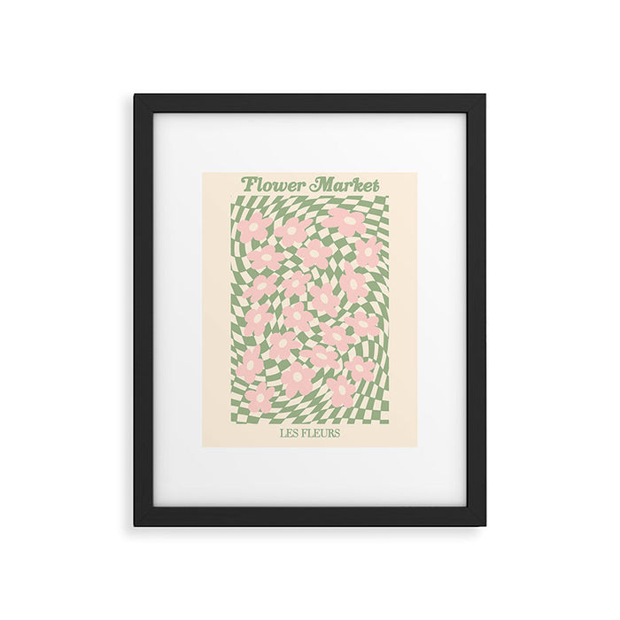 flower market / psychedelic Framed Art Print Gallery Image 1