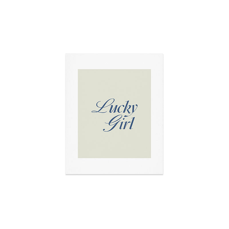 lucky girl Art Print Gallery Image 1