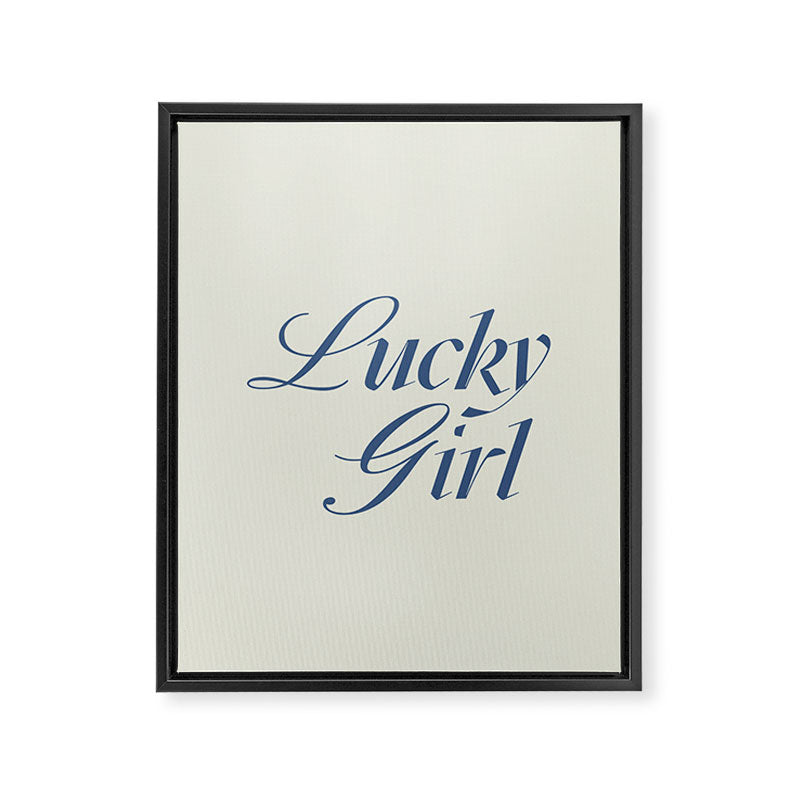lucky girl Framed Canvas Print Gallery Image 6