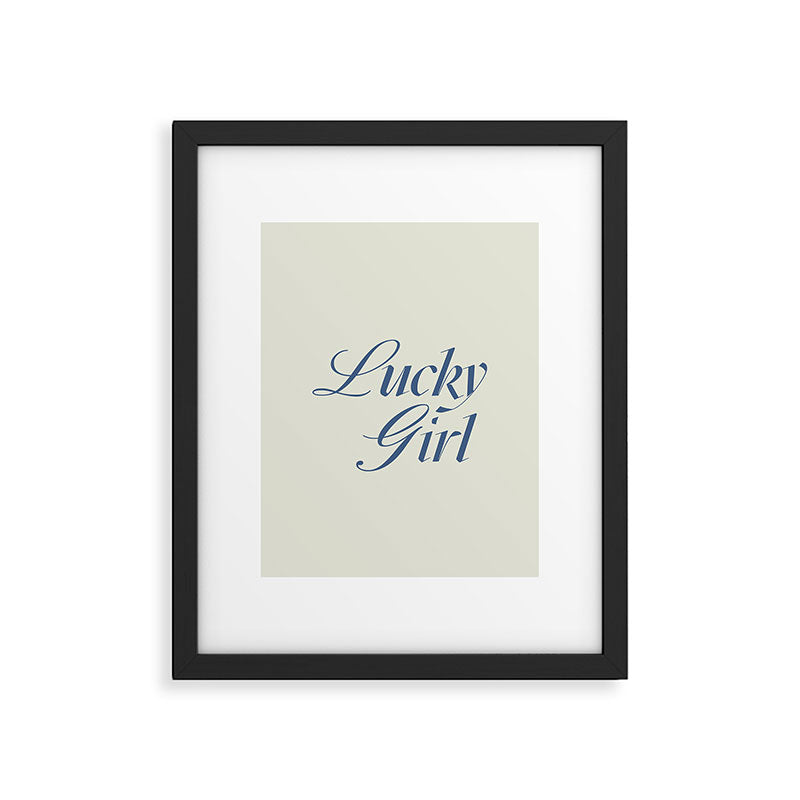 lucky girl Framed Art Print Gallery Image 5