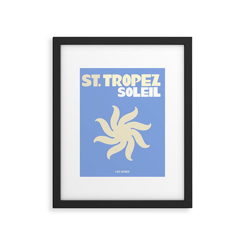 st. tropez soleil Framed Art Print Gallery Image 5