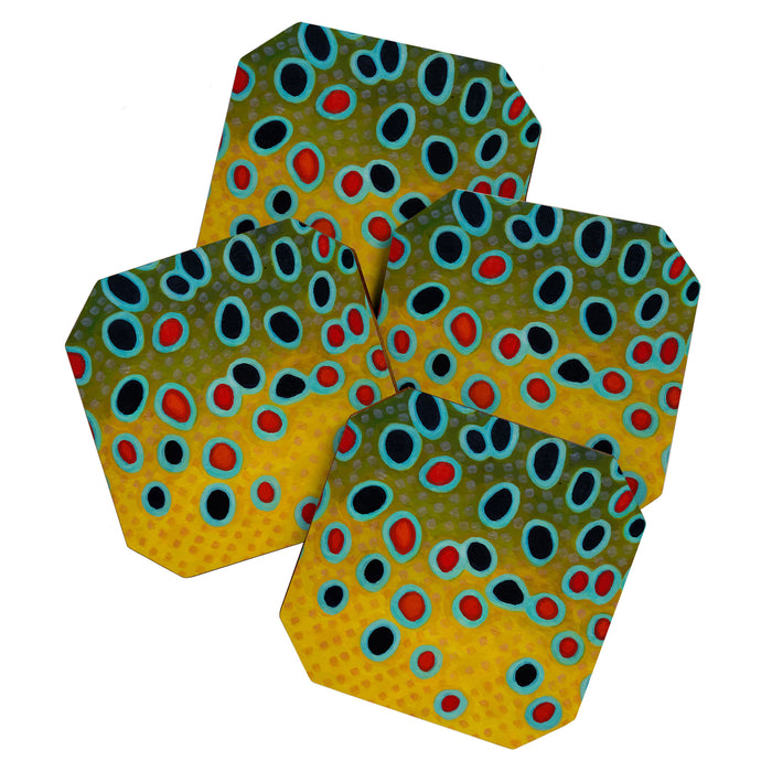 Brown Trout Fly Fishing  Coaster Gallery Image 1
