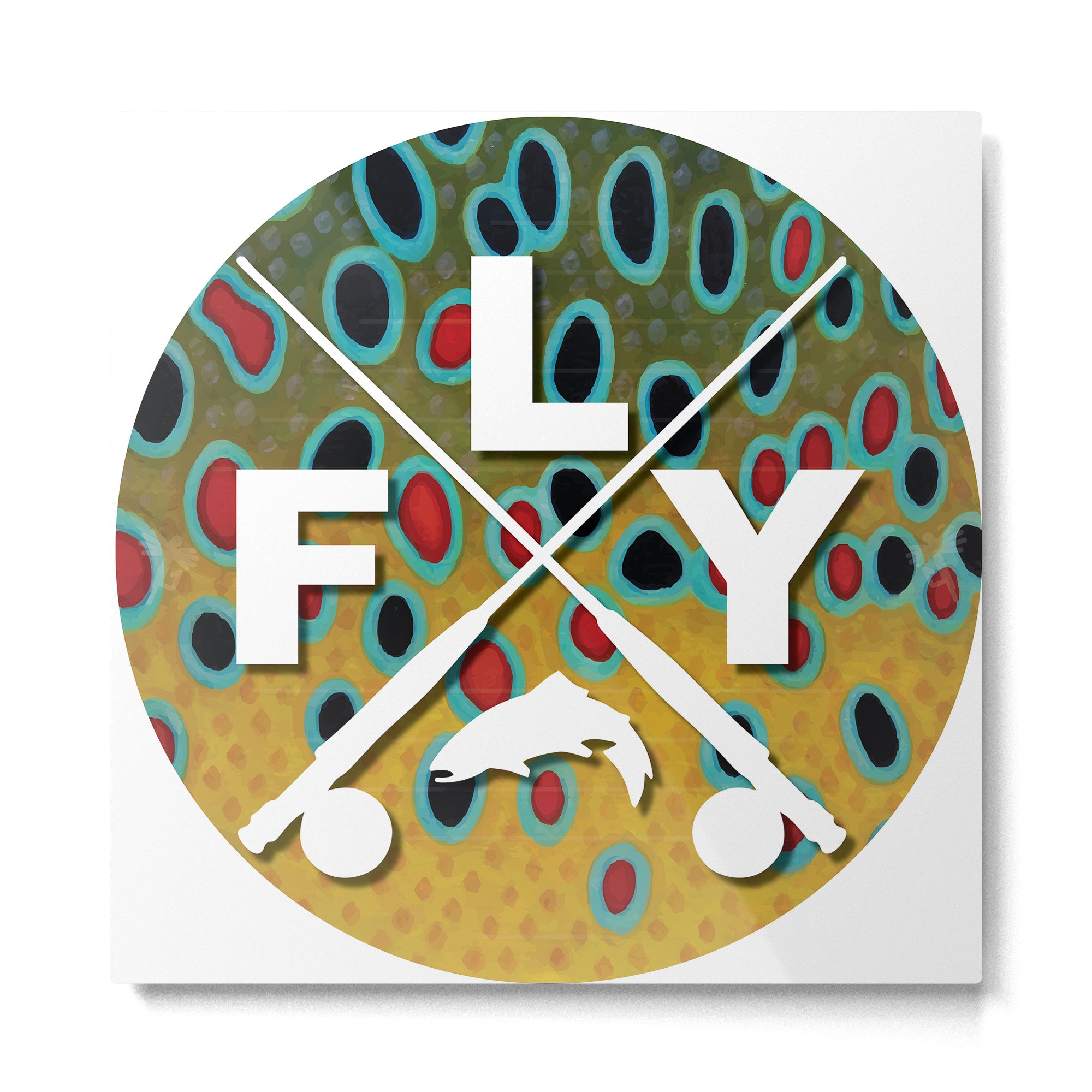 Brown Trout Fly Fishing  Metal Print Gallery Image 2