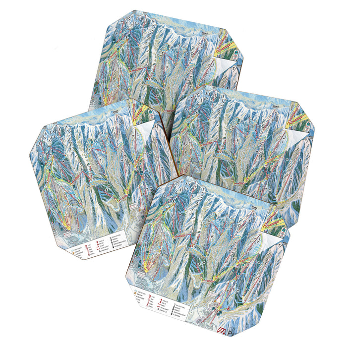 Park City Utah Trail Map Ski Snowboard Coaster Gallery Image 1