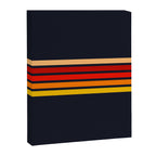 Abstract Minimal Retro Stripes 70s Style - KojÅ«ro Canvas Print Gallery Image 8