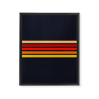 Abstract Minimal Retro Stripes 70s Style - KojÅ«ro Framed Canvas Print Gallery Image 8