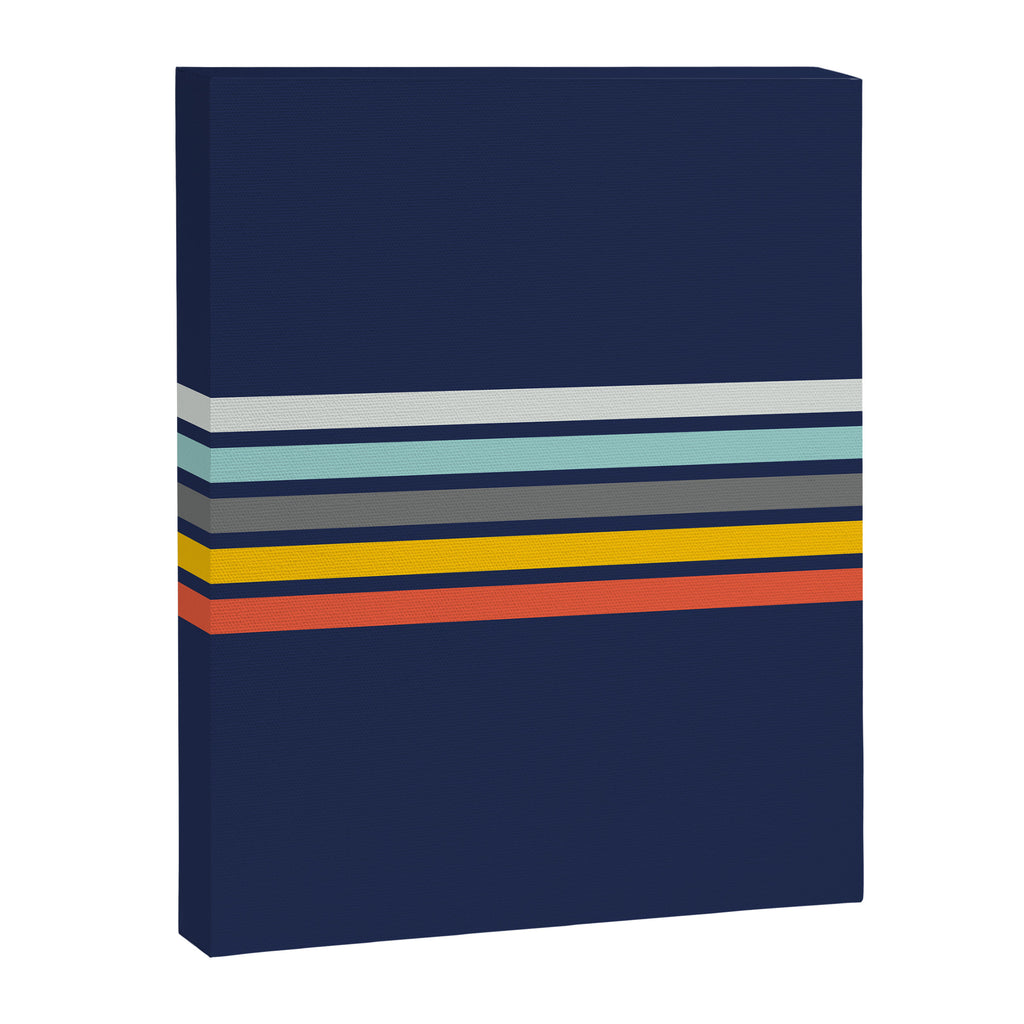 Abstract Minimal Retro Stripes 70s Style - Takakage Canvas Print Gallery Image 8