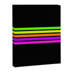 Abstract Minimal Retro Stripes 80s Neon Style - Nobutsuna Canvas Print Gallery Image 8