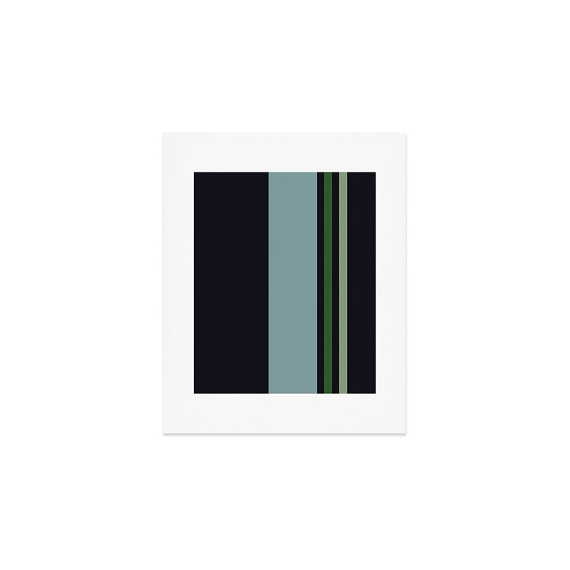 Classic Retro Striped Enenra Art Print Gallery Image 1