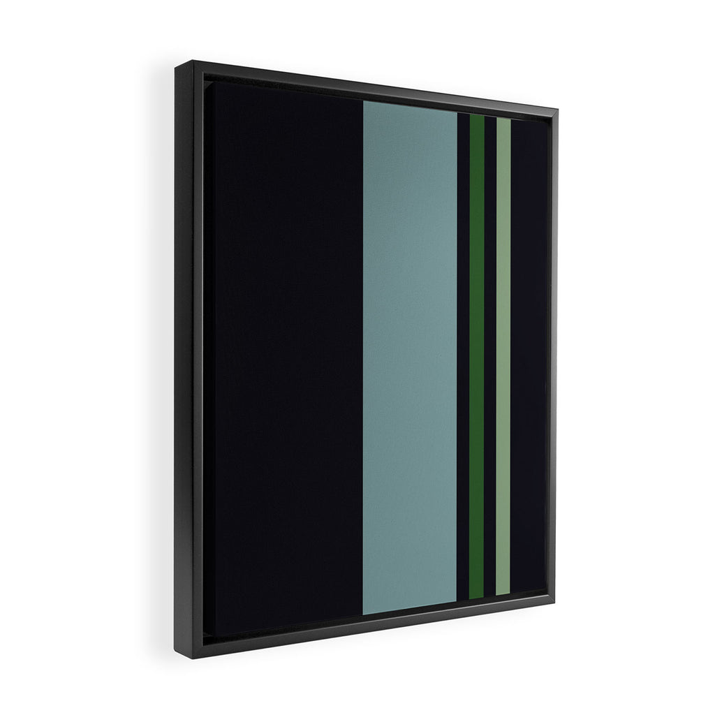 Classic Retro Striped Enenra Framed Canvas Print Gallery Image 2