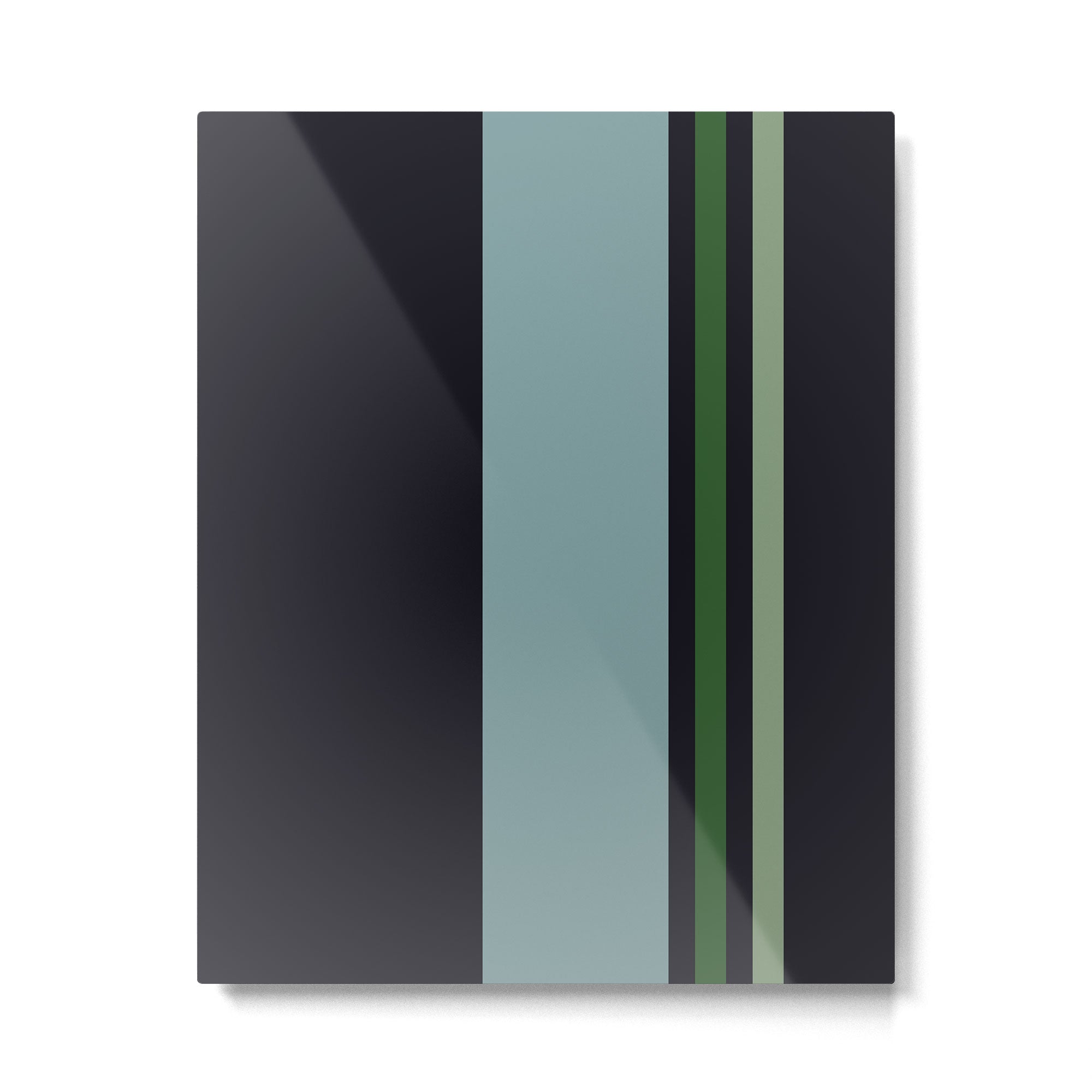 Classic Retro Striped Enenra Metal Print Gallery Image 6