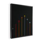 Retro Airplanes 07 Framed Canvas Print Gallery Image 2