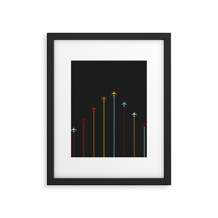 Retro Airplanes 07 Framed Art Print Gallery Image 1