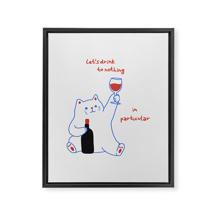 Cheers Framed Canvas Print Gallery Image 1