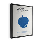 Matisse Blue Apple Cutout  Framed Canvas Print Gallery Image 2