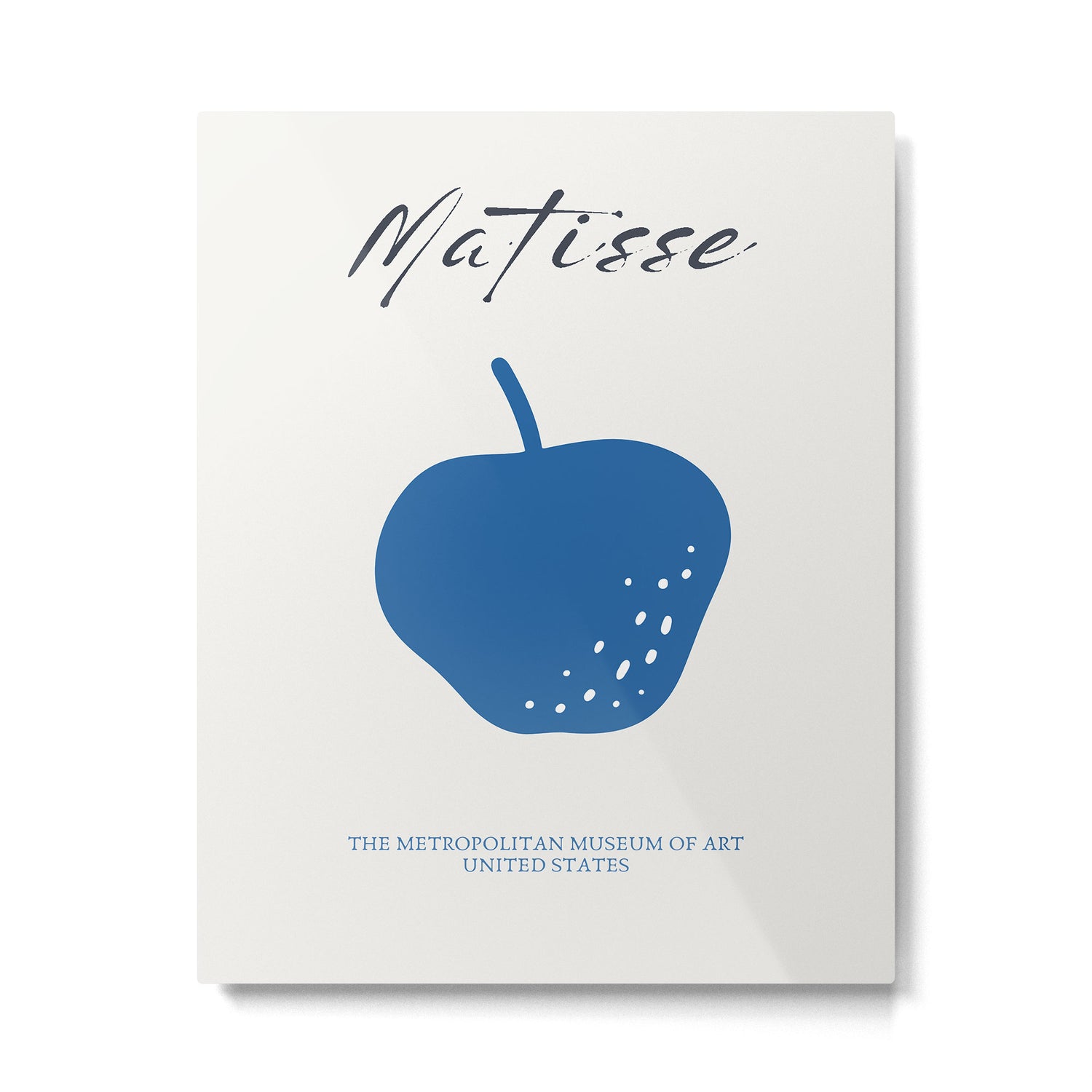 Matisse Blue Apple Cutout  Metal Print Gallery Image 4