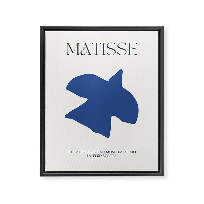 Matisse Blue Bird Cutout  Framed Canvas Print Gallery Image 6