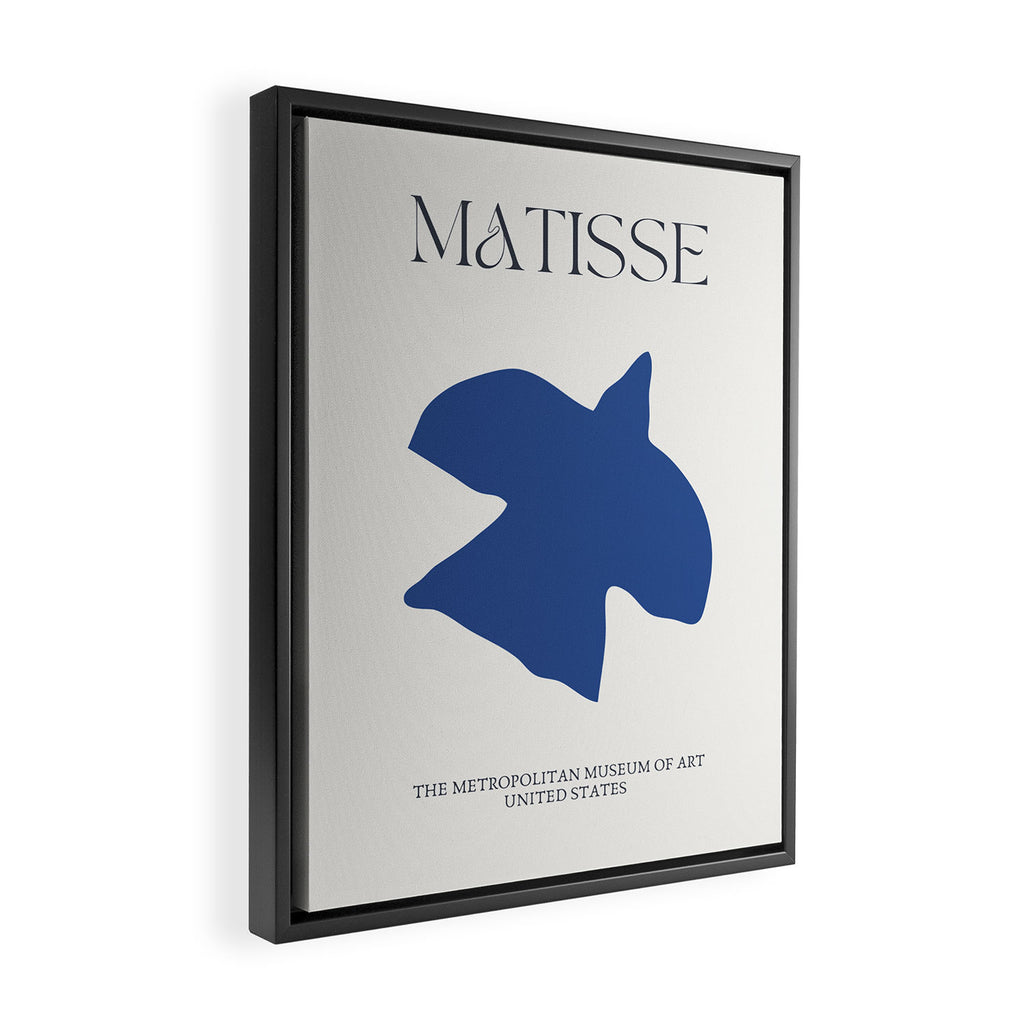 Matisse Blue Bird Cutout  Framed Canvas Print Gallery Image 2