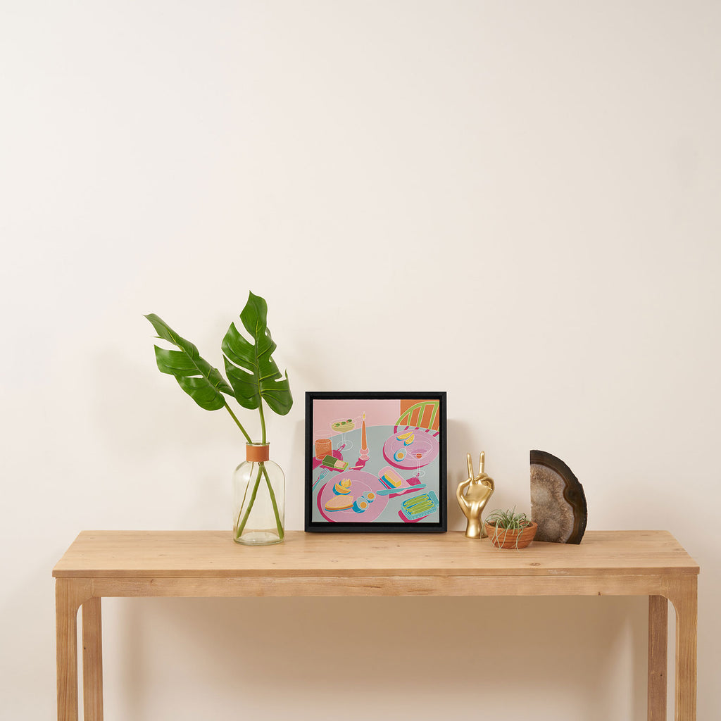 Drinks and Snacks Framed Canvas Print Gallery Image 3