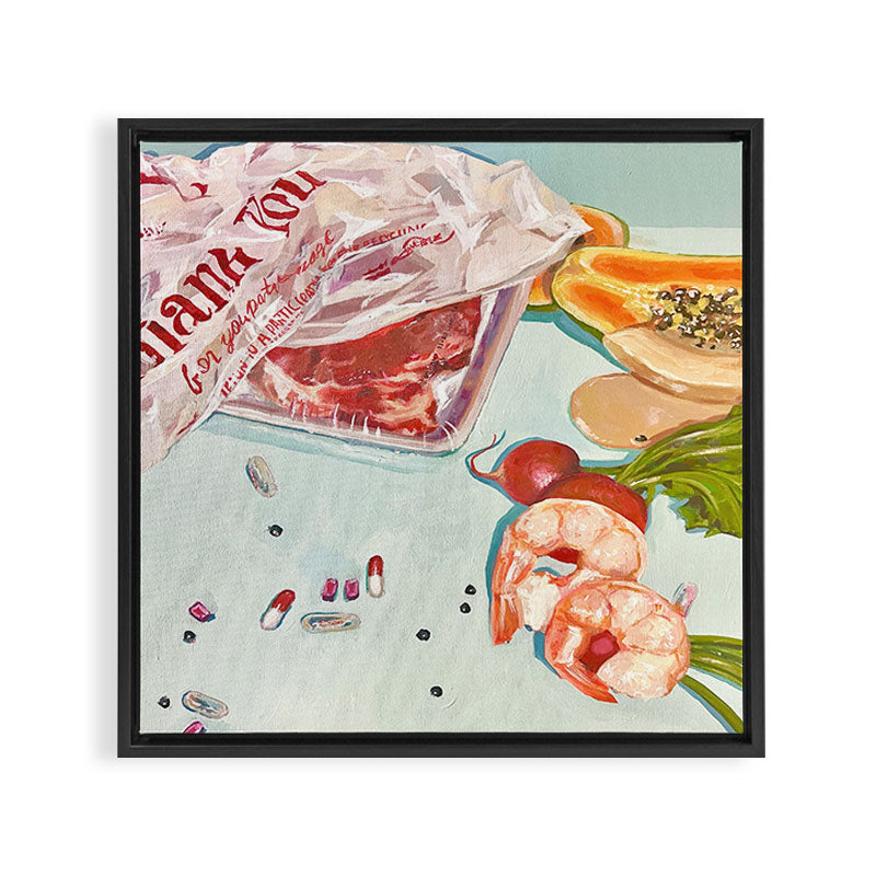 Surf and Turf Framed Canvas Print