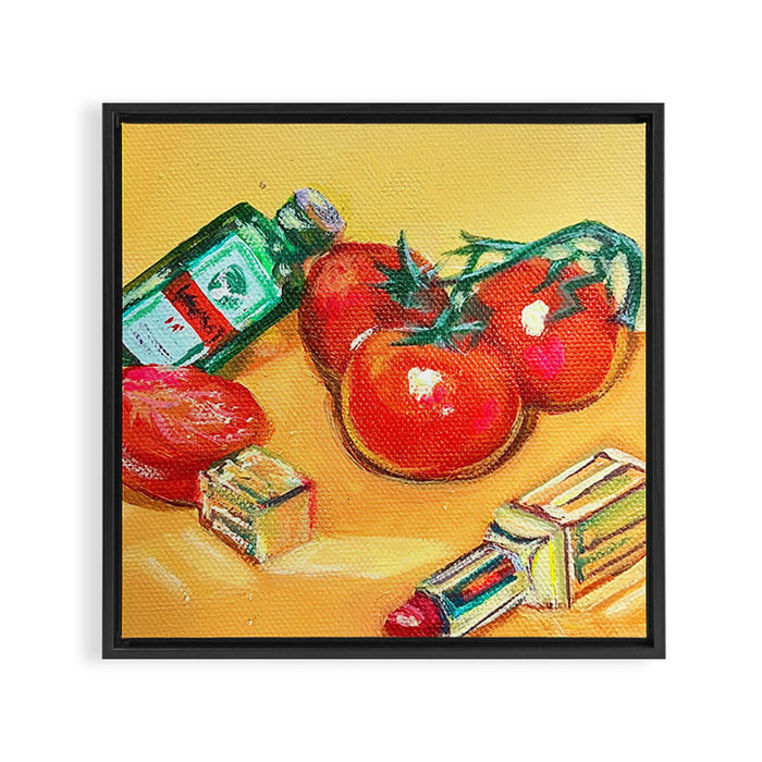Tomato Scene Framed Canvas Print Gallery Image 1