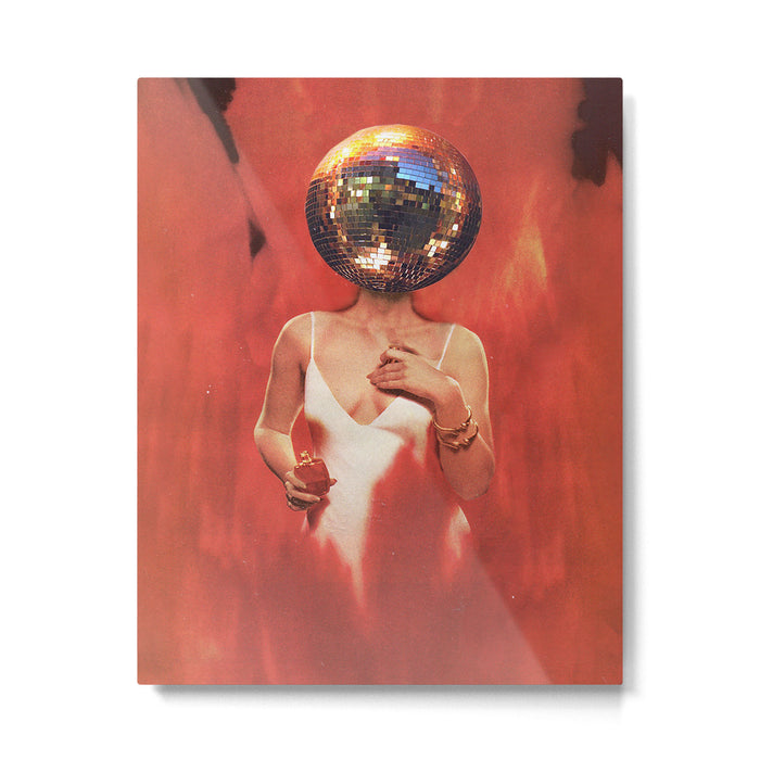 Disco Girl Metal Print Gallery Image 1