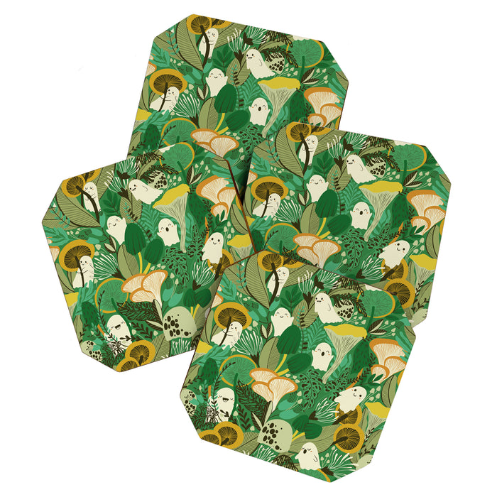 Ghost Forest Green Coaster Gallery Image 1