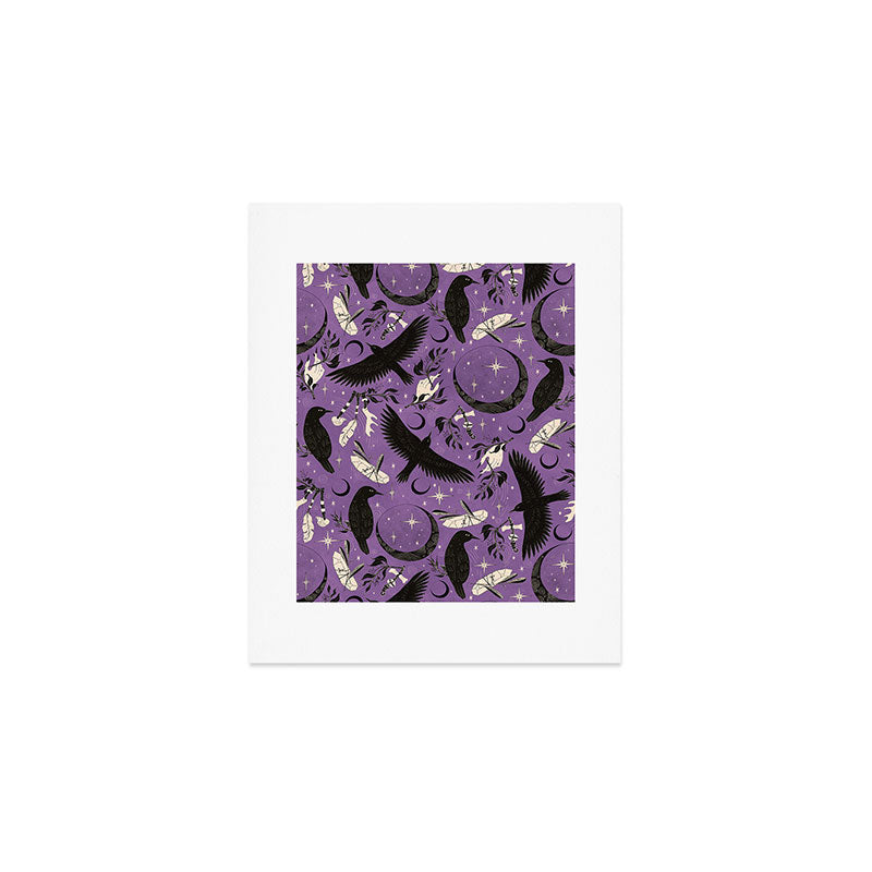 Raven Tarot Purple  Art Print Gallery Image 1