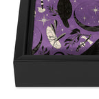 Raven Tarot Purple  Framed Canvas Print Gallery Image 3