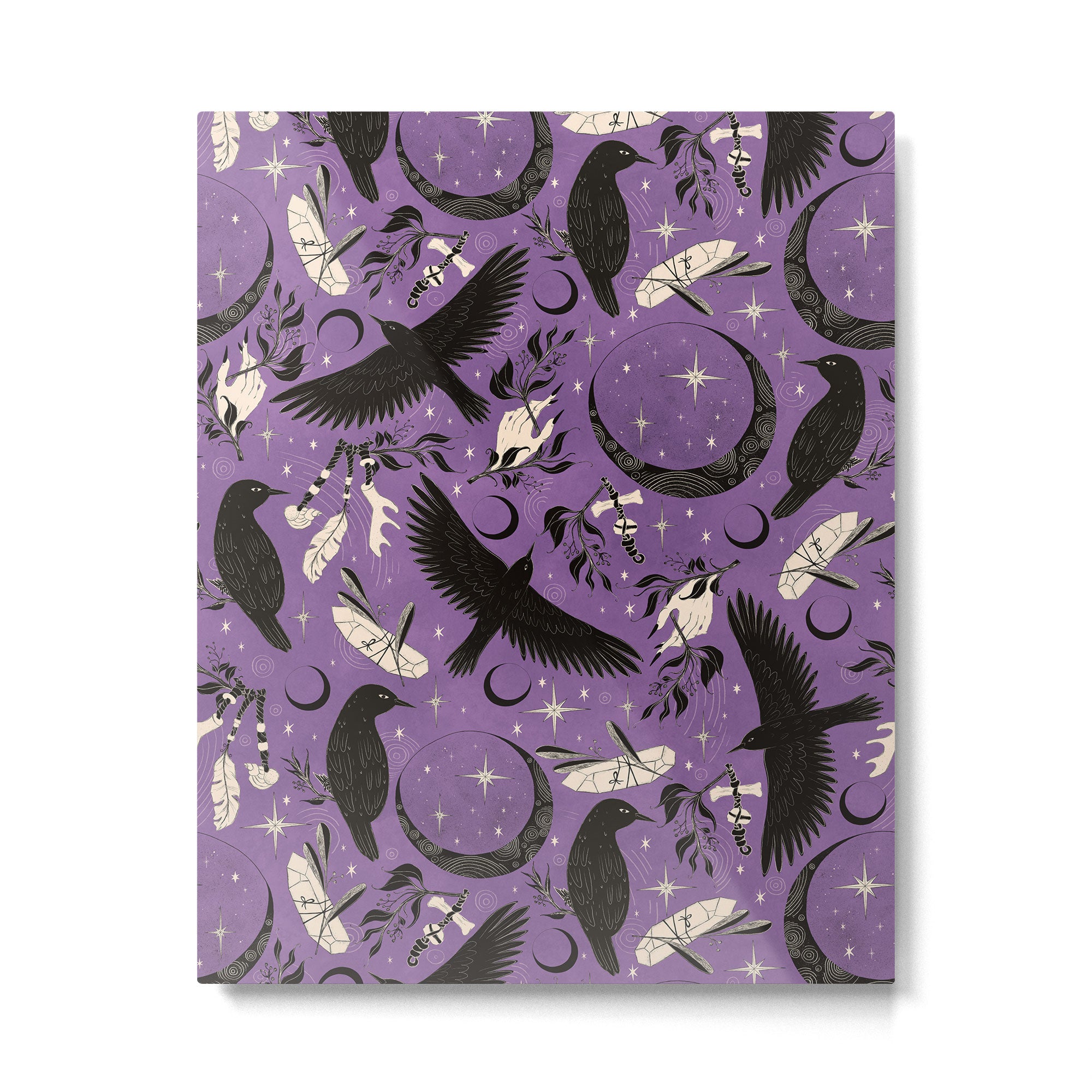 Raven Tarot Purple  Metal Print Gallery Image 6