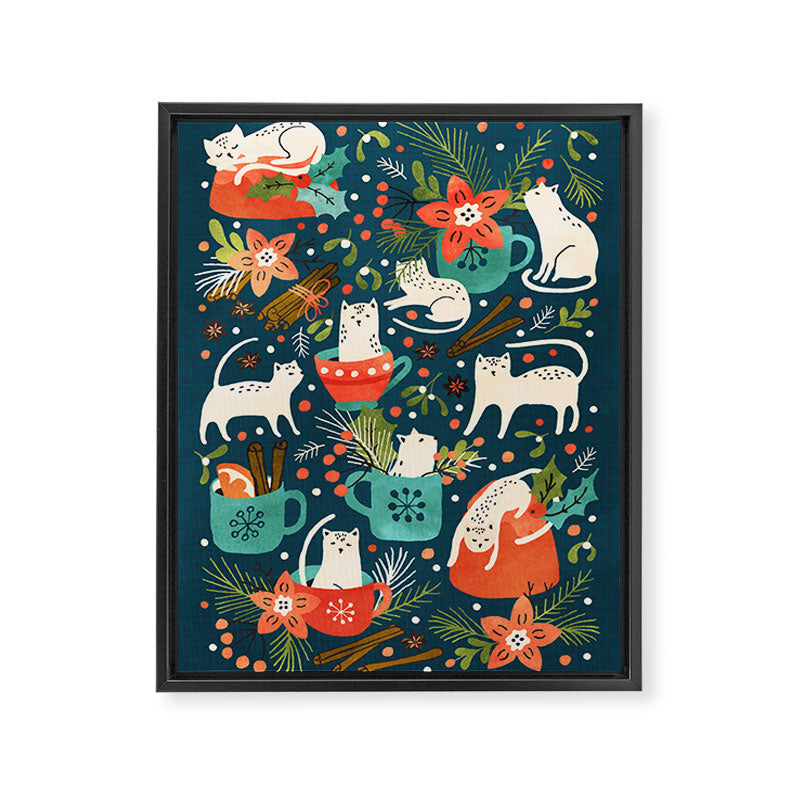 Spicy Kittens Framed Canvas Print Gallery Image 6