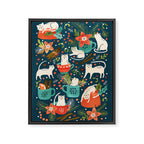 Spicy Kittens Framed Canvas Print Gallery Image 6