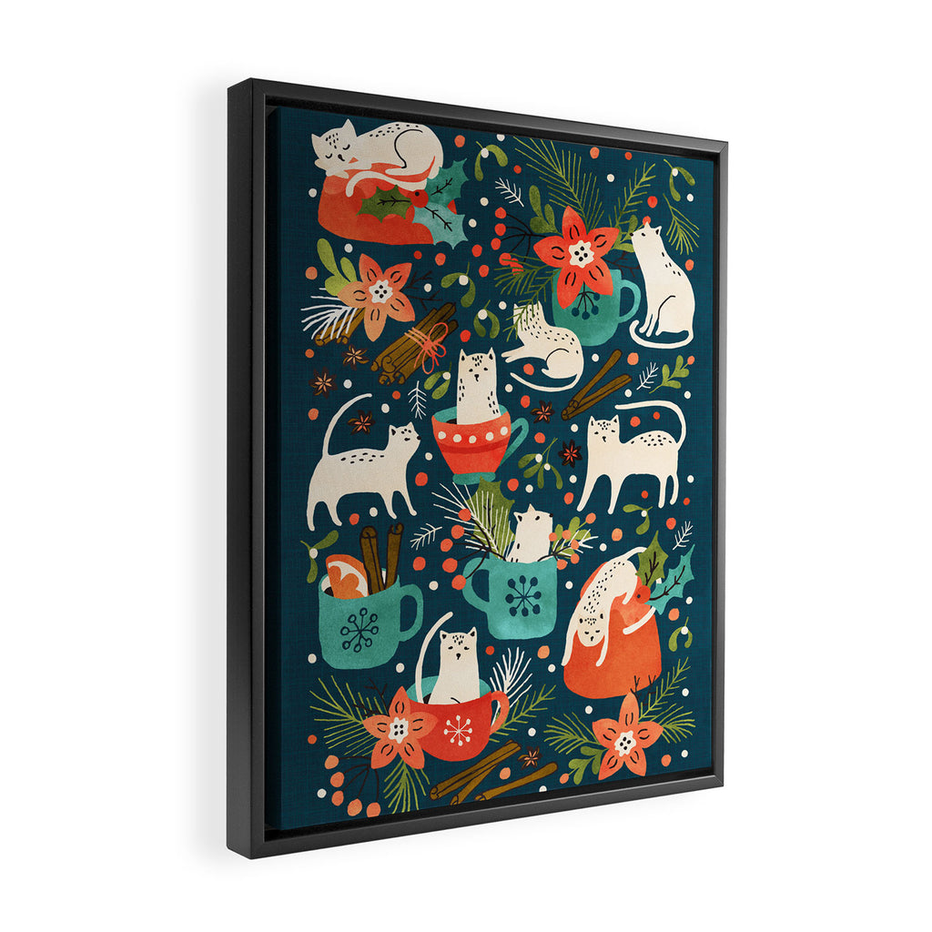 Spicy Kittens Framed Canvas Print Gallery Image 2