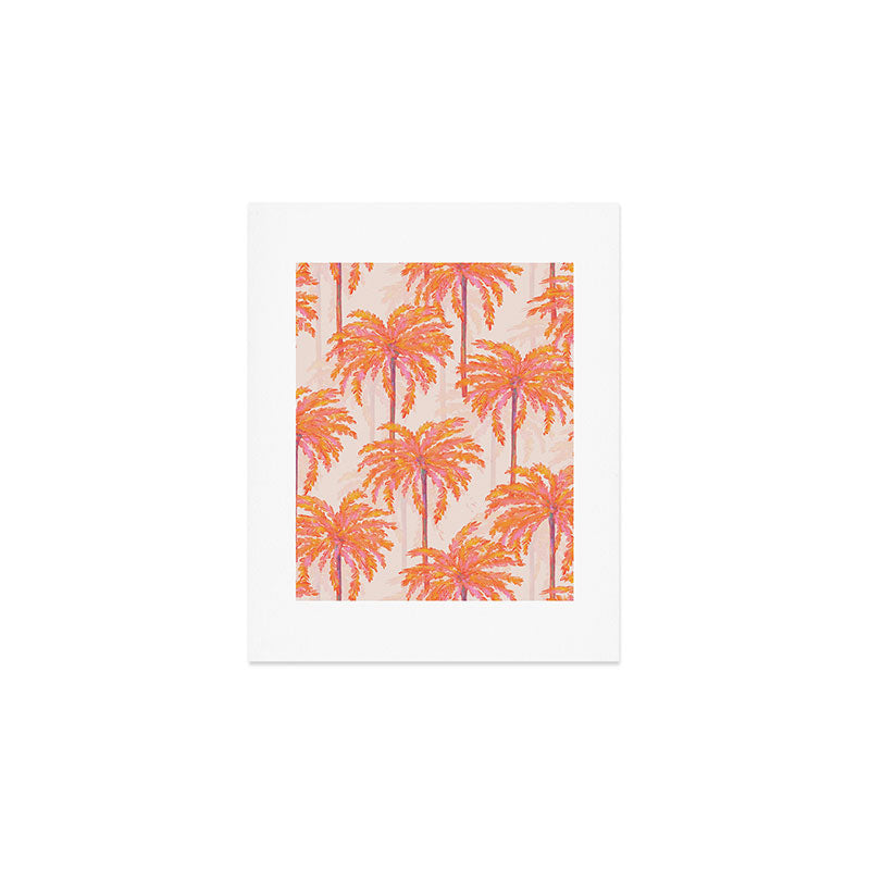 Sunset Palm Art Print Gallery Image 1