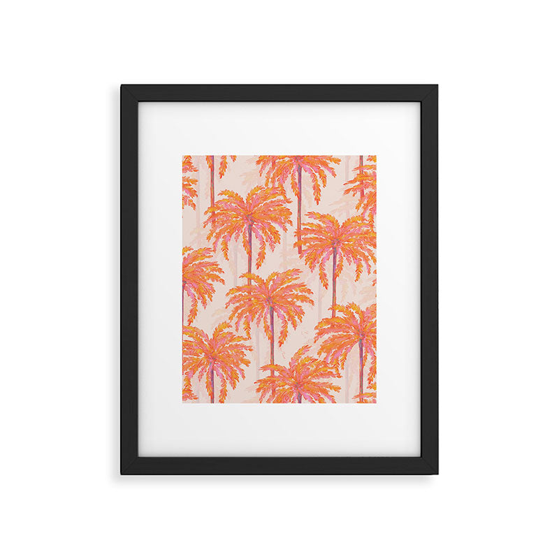 Sunset Palm Framed Art Print Gallery Image 5