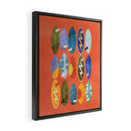 Surfboard orange  Framed Canvas Print Gallery Image 2