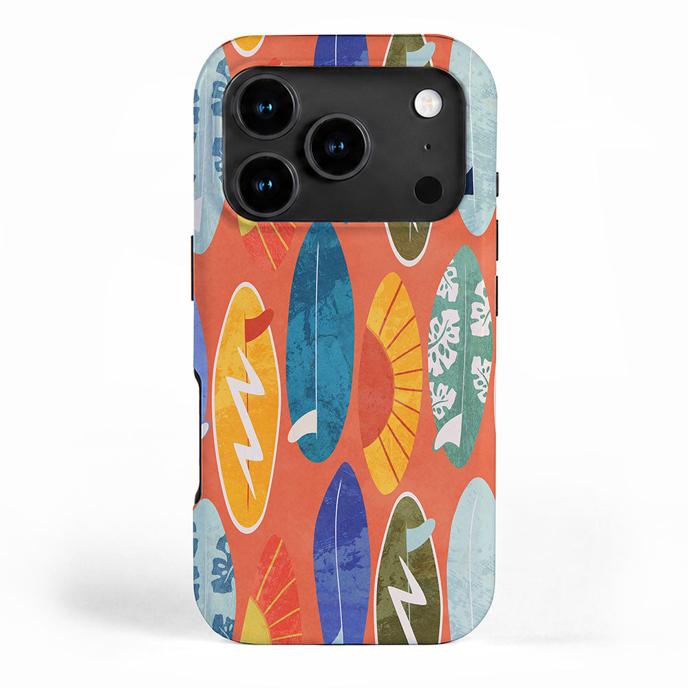 Surfboard orange  iPhone Case Gallery Image 1