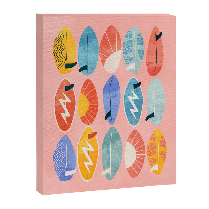 Surfboard pink Canvas Print Gallery Image 1