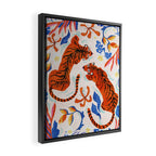 Tiger Swim Framed Canvas Print Gallery Image 2