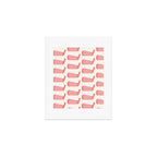 Golf Club Head Vintage Pattern (Beige/Pink) Art Print Gallery Image 1