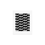 Golf Club Head Vintage Pattern (Black/White) Art Print Gallery Image 1