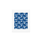 Golfing Pattern (Blue) Art Print Gallery Image 1