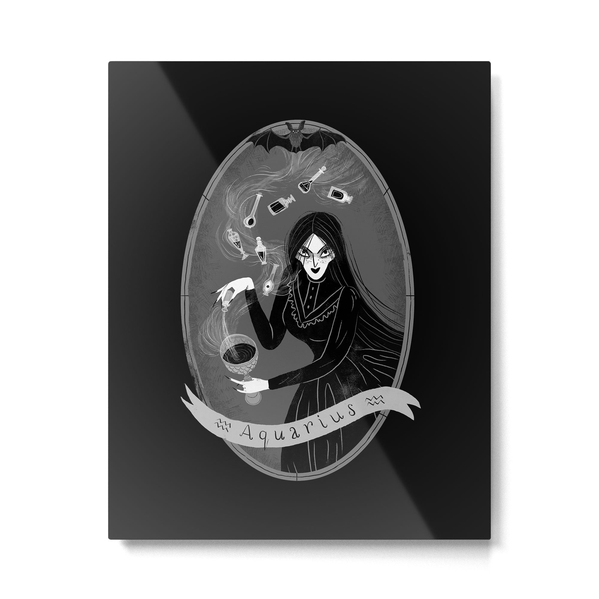 Aquarius Witchy Zodiac Metal Print Gallery Image 6