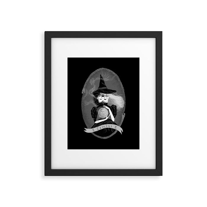 Gemini Witchy Zodiac Framed Art Print Gallery Image 1