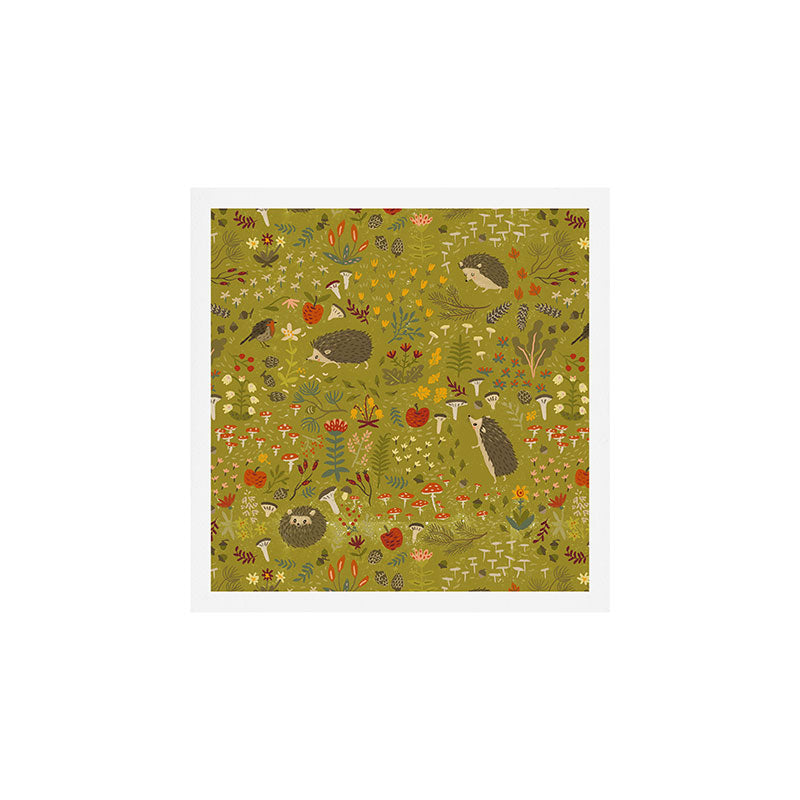 Hedgehog Meadow Art Print Gallery Image 1