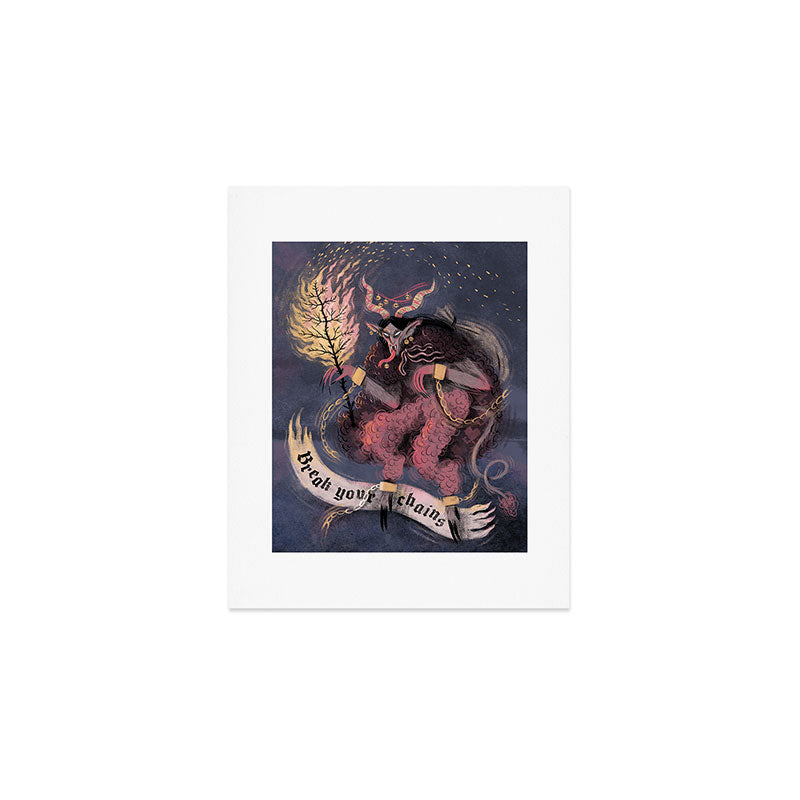 Krampus â Break your Chains! Art Print Gallery Image 1
