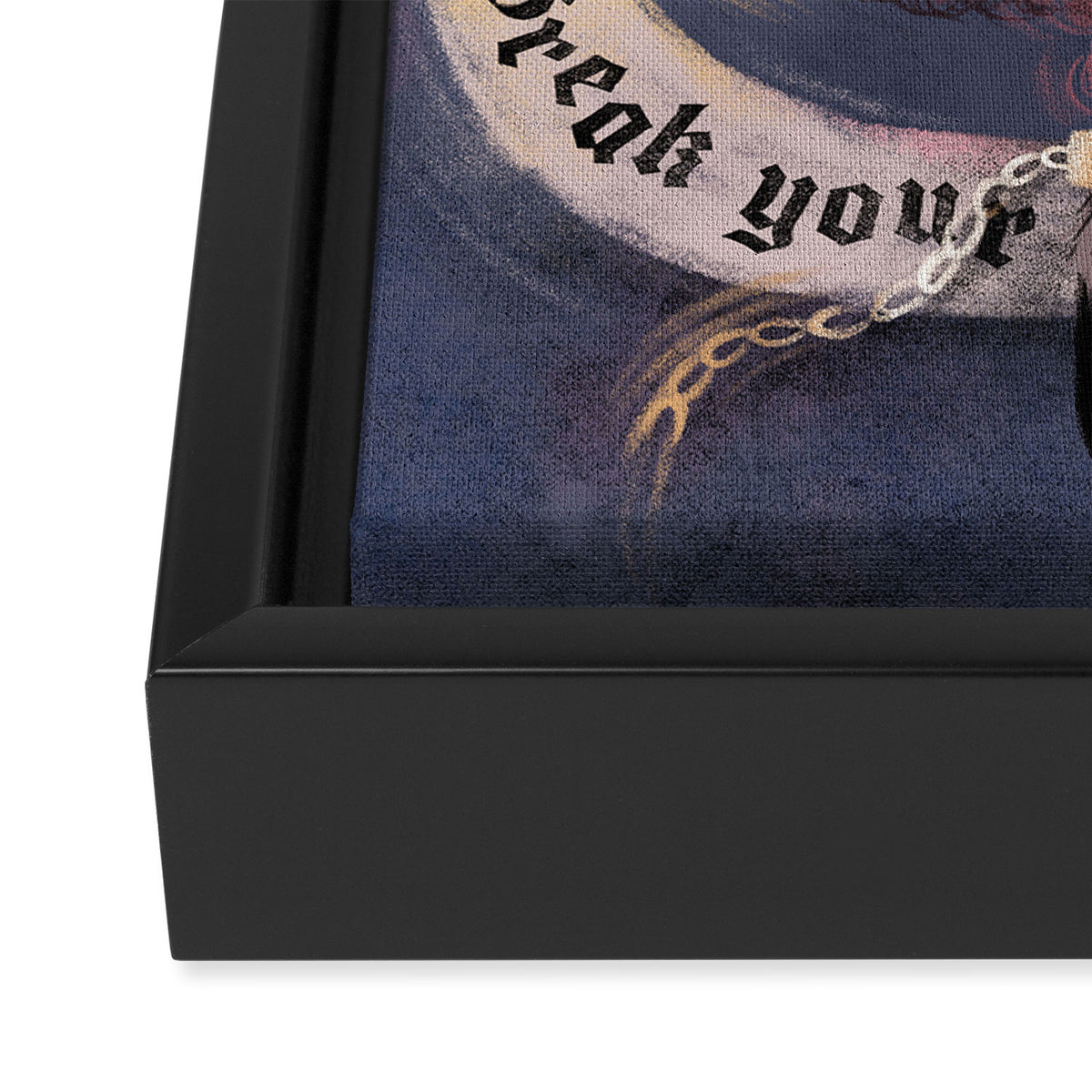 Krampus â Break your Chains! Framed Canvas Print Gallery Image 3