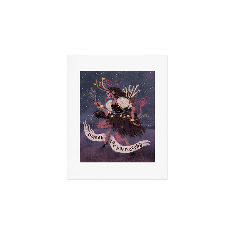 Krampus â Smash the Patriarchy Art Print Gallery Image 1